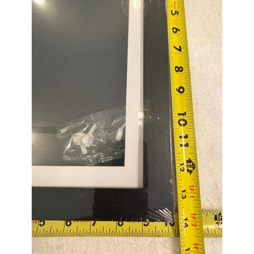 Black‎ Picture Frame with White Mat 11x14 Modern Wall Decor Gallery Style New